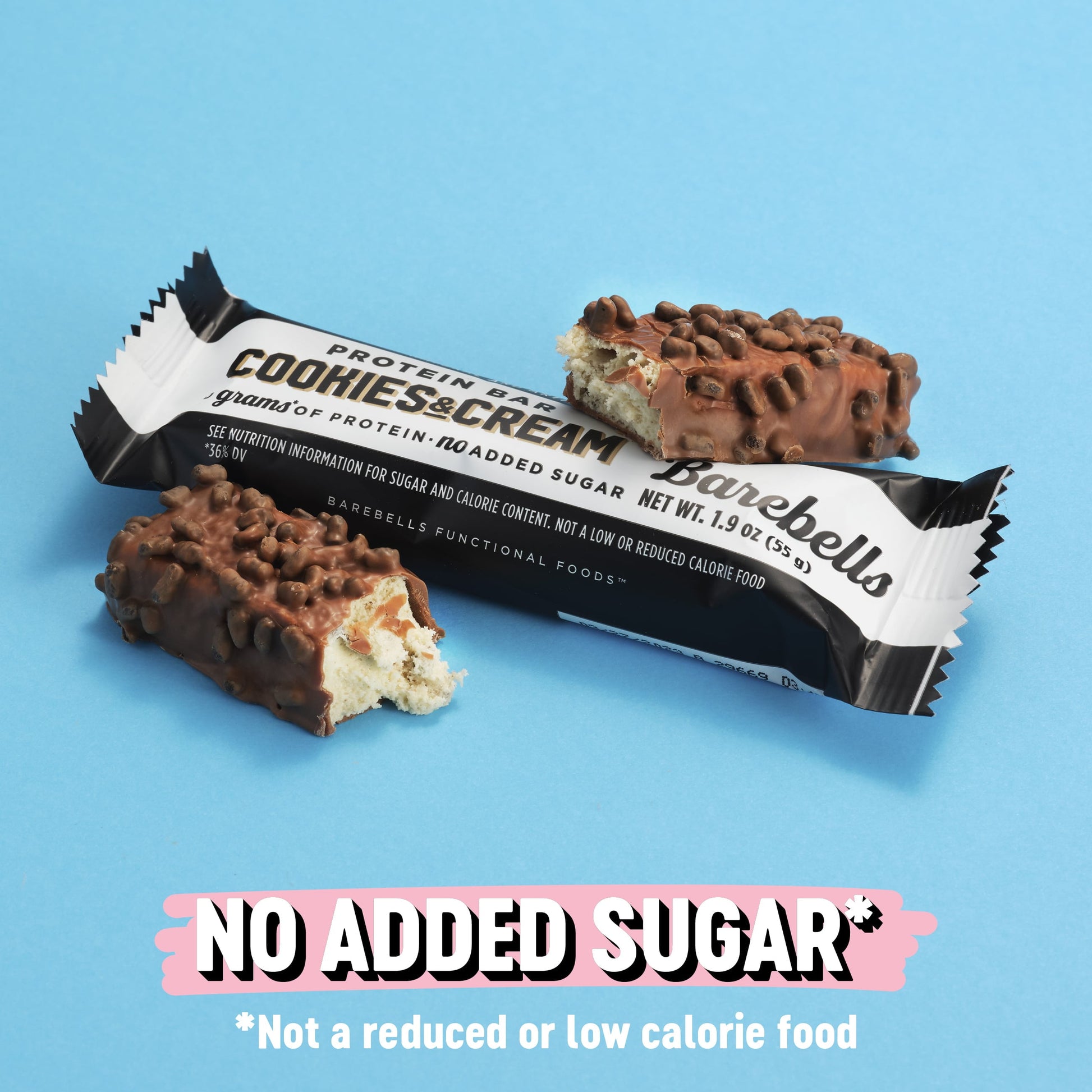 Protein Bars with 20G High Protein, 1.9Oz Bars, Cookies & Cream - 24 Count.