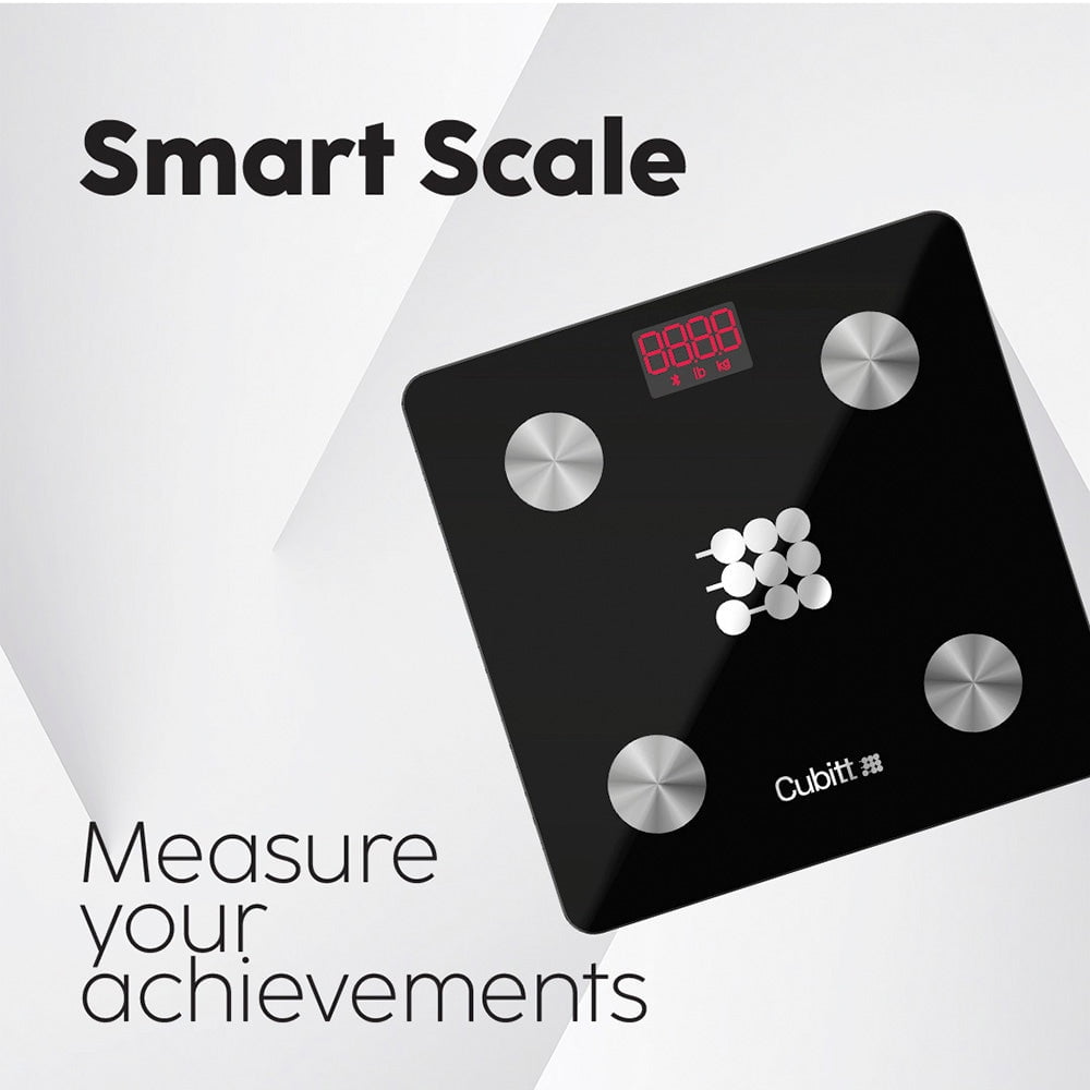Cubitt Smart Scale - Wireless Weight Scale with Smartphone App Sync with Bluetooth