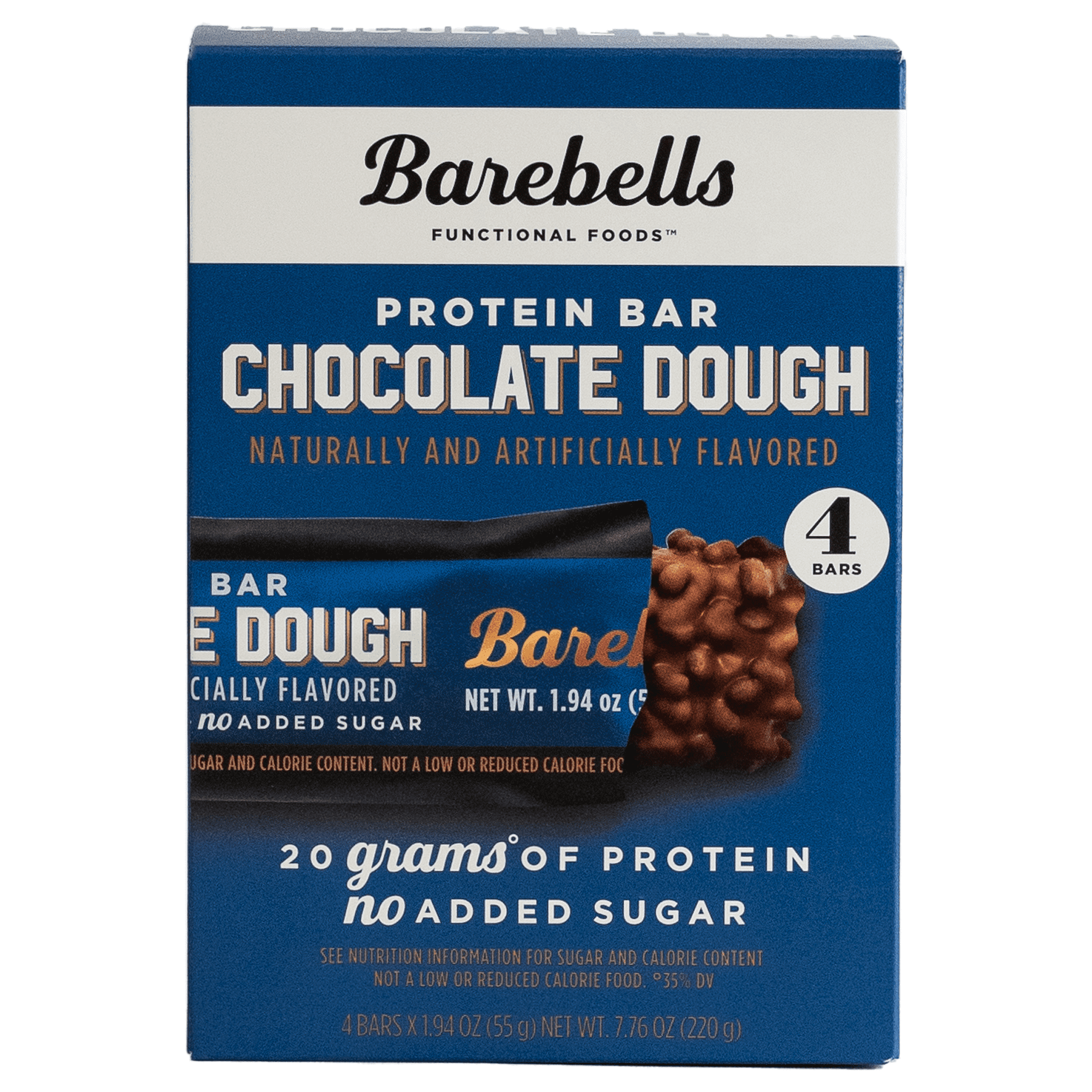 Protein Bars with 20G High Protein, 1.9Oz Bars, Chocolate Dough - 4 Count