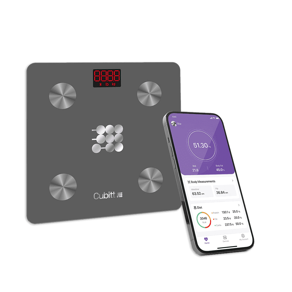 Cubitt Smart Scale - Wireless Weight Scale with Smartphone App Sync with Bluetooth