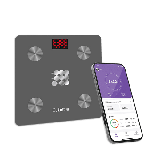 Cubitt Smart Scale - Wireless Weight Scale with Smartphone App Sync with Bluetooth