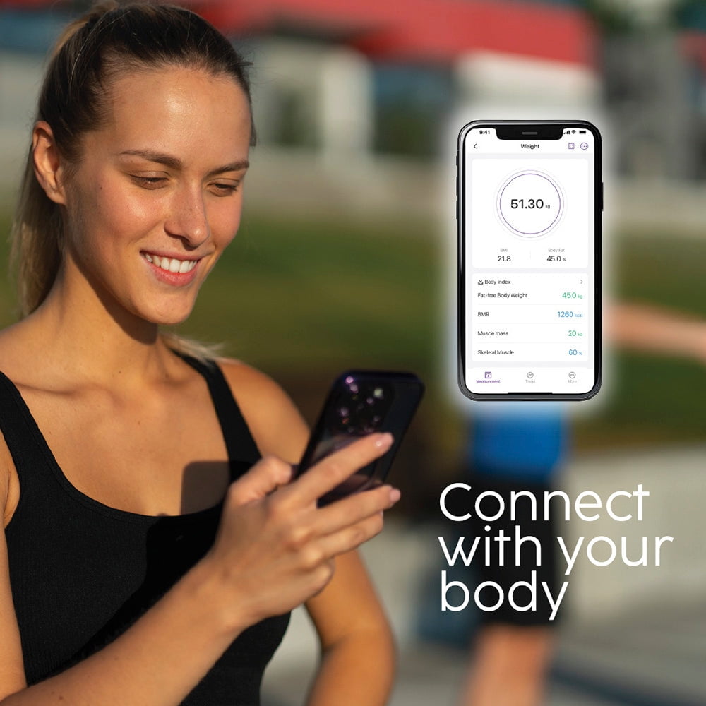 Cubitt Smart Scale - Wireless Weight Scale with Smartphone App Sync with Bluetooth